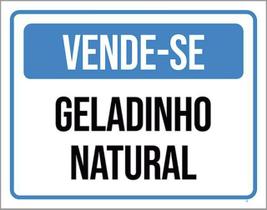 Kit 10 Placas Vende-Se Geladinho Natural 36X46