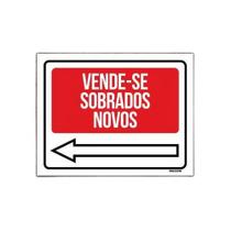 Kit 10 Placas - Vende-Se Sobrados Novos Esquerda