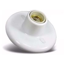 KIT 10 Plafon Bocal Cerâmica Branca Sobrepor E27 Inmetro