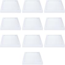 Kit 10 plafon de led quadrado sobrepor 18w 6500k branco frio bivolt galaxy Kit 10 plafon de led quadrado sobrepor 18w 6500k branco frio bivolt galaxy
