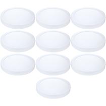 Kit 10 plafon de led redondo sobrepor 12w 6500k branco frio bivolt galaxy Kit 10 plafon de led redondo sobrepor 12w 6500k branco frio bivolt galaxy