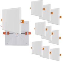 Kit 10 Plafon Led Borda Infinita 50w Embutir Quadrado 30cmx30cm Bivolt Branco Frio 6500k Kit 10 Plafon Led Borda Infinita 50w Embutir Quadrado 30cmx30cm Bivolt Branco Frio 6500k