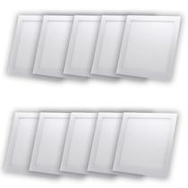 Kit 10 plafon painel led 18w embutir quadrado 22x22 6500k avant Kit 10 plafon painel led 18w embutir quadrado 22x22 6500k avant