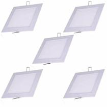 Kit 10 Plafons Led 12W Embutir Luz Branca 6500K Avant