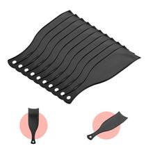 Kit 10 Plaquete para Tintura Mechas Cabelo Cabelereiro Luzes Profissional Dompel Preta