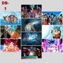 Kit 10 Plaquinhas Dragon Ball Z Melhores Imagens 13x20 - Leão Placas Decorativas