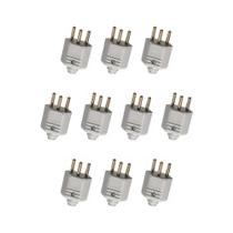 Kit 10 Plug 2P+T 10A 250V PB Cinza Margirius