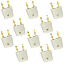 Kit 10 Plug Adaptador 2P Cinza 10A/250V Pial Legrand 51076 Kit 10 Plug Adaptador 2P Cinza 10A/250V Pial Legrand 51076