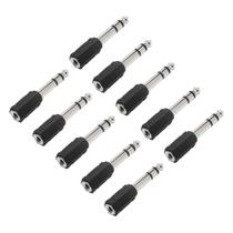 Kit 10 Plug Adaptador P2 Fêmea Stereo Para P10 Macho Stereo Kit 10 Plug Adaptador P2 Fêmea Stereo Para P10 Macho Stereo