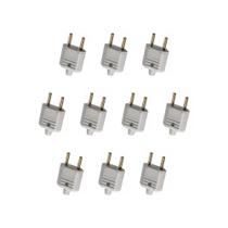 Kit 10 Plug Macho 2P 10A 250V Cinza Margirius