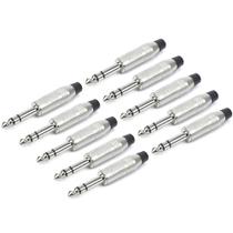 Kit 10 Plug P10 Stereo Estéreo Sa2x Santo Angelo C/ Baquelit