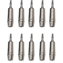 Kit 10 Plug P2 Macho Estéreo Metal Prof Para Celular Mesmo com Capa Kit 10 Plug P2 Macho Estéreo Metal Prof Para Celular Mesmo com Capa