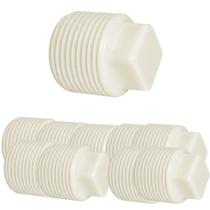 Kit 10 plug rosca 1/2" plastubos 96133 tampao