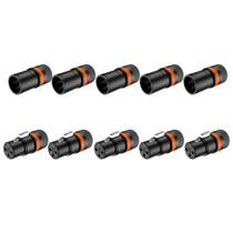 Kit 10 Plug XLR Fêmea e Macho Rotativo Low Profile Rack Kit 10 Plug XLR Fêmea e Macho Rotativo Low Profile Rack