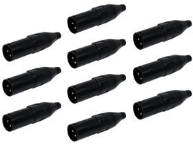Kit 10 Plugs Conector Xlr Canon Macho 1030 Csr Microfone Dmx Kit 10 Plugs Conector Xlr Canon Macho 1030 Csr Microfone Dmx