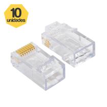 Kit 10 Plugs RJ45 Cat6 Importado