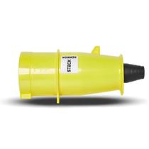 Kit 10 Plugue 2P+T 32a 110/130v Amarelo N3274 - Steck