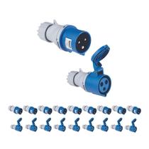 Kit 10 Plugue + Tomada Industrial 2P+T 32A - Tramontina