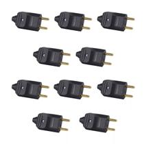 Kit 10 Plugues Desmontáveis 2P 180 10A Com Prensa Cabos MarGirius