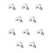 Kit 10 Plugues Desmontáveis 2P + T 90 20A Com Prensa Cabos MarGirius Kit 10 Plugues Desmontáveis 2P + T 90 20A Com Prensa Cabos MarGirius