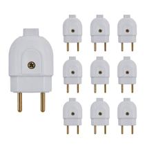 Kit 10 Plugues Macho 2P Reto Branco 20A 57402004 Tramontina Kit 10 Plugues Macho 2P Reto Branco 20A 57402004 Tramontina