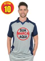 Kit 10 Polos Com Sua Marca Estampada Na Frente