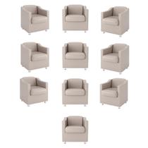 Kit 10 Poltronas Para Salão De Beleza - Balaqui Decor