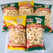 Kit 10 polvilhos tia paré 80g cada sabores salsa e cebola queijo natural bacon