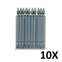 Kit 10 Pontas Bits Philips PH2 Torque Alto 110mm Wurth Kit 10 Pontas Bits Philips PH2 Torque Alto 110mm Wurth