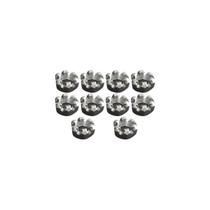 Kit 10 Porcas Castelo Sextavada Sem Coroa M24x1,5 Ch 36 pol