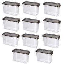 Kit 10 Porta Alimentos Trava Mais Vedação Borracha 1,9 L Kit 10 Porta Alimentos Trava Mais Vedação Borracha 1,9 L
