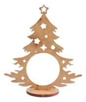 Kit 10 Porta Bombom Decoração Mesa Árvore De Natal Mdf Cru - R9 Decor