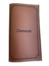 Kit 10 Porta Comanda Restaurante Couro Costurado Kit 10 Porta Comanda Restaurante Couro Costurado