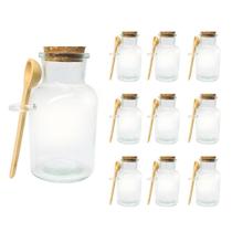 Kit 10 Porta Condimentos Com Colher E Tampa 100ml - V1057.U01 Kit 10 Porta Condimentos Com Colher E Tampa 100ml - V1057.U01