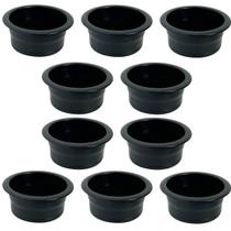 Kit 10 Porta Copos Preto para Sofá e Móveis Embutir