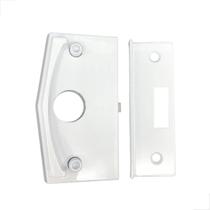 Kit - 10 Porta Correr Vidro Alvenaria Metal Sem Miolo Branco
