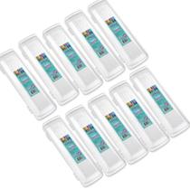 Kit 10 Porta Escova De Dentes Plástico Sanremo Transparente Kit 10 Porta Escova De Dentes Plástico Sanremo Transparente