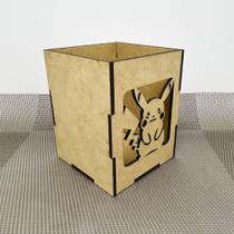 Kit 10 Porta Lápis Picachu MDF Lembrancinha Festa Infantil Kit 10 Porta Lápis Picachu MDF Lembrancinha Festa Infantil