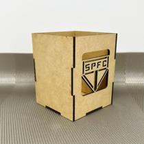 Kit 10 Porta Lápis São Paulo MDF Lembrancinha Times