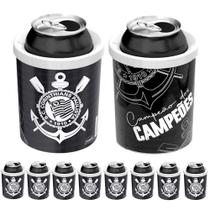 Kit 10 Porta Latas de Cerveja e Refri 350ml Corinthians Atacado Lanchonete e Bar