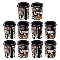 Kit 10 Porta Latas Lettering p/ Bares Restaurantes e Butecos