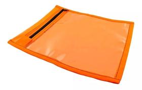 Kit 10 Porta Ordem Óticas Laranja C210 C/Zíper