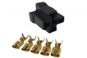 Kit 10 porta rele 5 vias c/ terminais para relê 4 ou 5 pinos