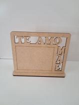 Kit 10 porta retrato 9x7 cm Te Amo Mãe em MDF - Dia das Mães / Presente / Lembrancinha