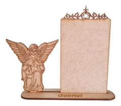 Kit 10 Porta Retrato Anjo Batizado Lembrancinha 10x15 Mdf