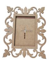 Kit 10 Porta Retrato MDF Cru Foto 10x15 Arabesco Floral Kit 10 Porta Retrato MDF Cru Foto 10x15 Arabesco Floral