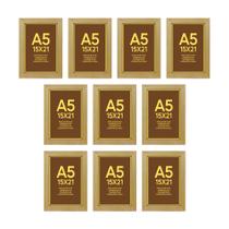 Kit 10 Porta Retratos 15x21 Molduras Mel com Acetato