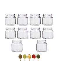 Kit 10 Pote De Vidro Porta Tempero Belém 150Ml+Tampa Dourada Kit 10 Pote De Vidro Porta Tempero Belém 150Ml+Tampa Dourada