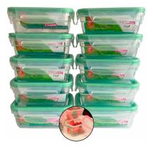 Kit 10 Pote Multiuso Freshy Plástico Freezer Sanremo Sr1763 330ml