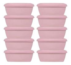 Kit 10 Potes 1.150 Litros Vasilhas De Aliment Coral-Claro Kit 10 Potes 1.150 Litros Vasilhas De Aliment Coral-Claro